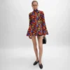 Midi-Kleid aus Polyamid-Jacquard