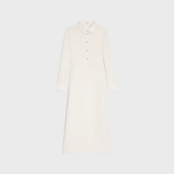 Midi-Polokleid aus gehäkelter Baumwolle Midi-Polokleid aus gehäkelter Baumwolle