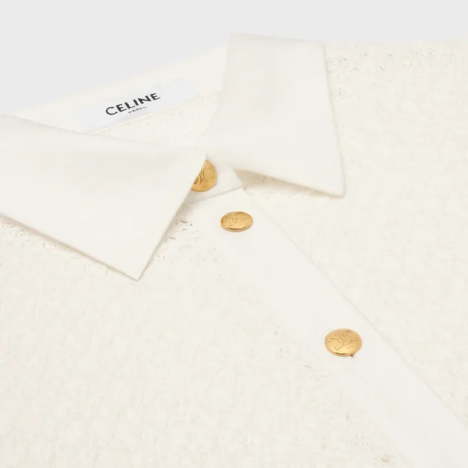Midi-Polokleid aus gehäkelter Baumwolle Midi-Polokleid aus gehäkelter Baumwolle
