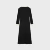 Midi-Polokleid aus Viskose-Georgette Midi-Polokleid aus Viskose-Georgette