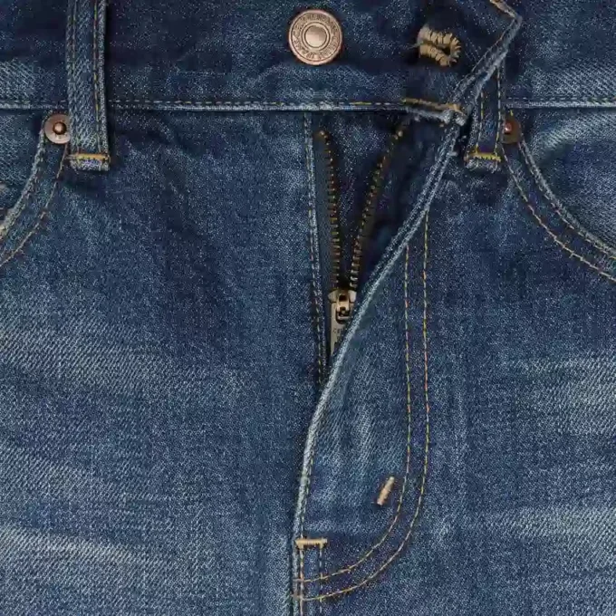 Midirock aus Dark Union Wash Denim Midirock aus Dark Union Wash Denim