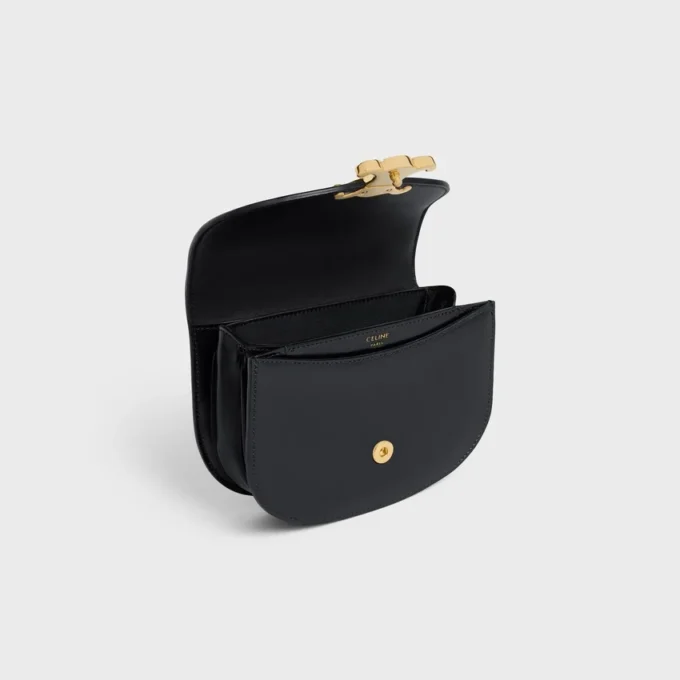 Mini-Besace Clea aus glänzendem Kalbsleder Mini-Besace Clea aus glänzendem Kalbsleder