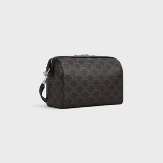 Mini Boston aus Triomphe Canvas und Kalbsleder