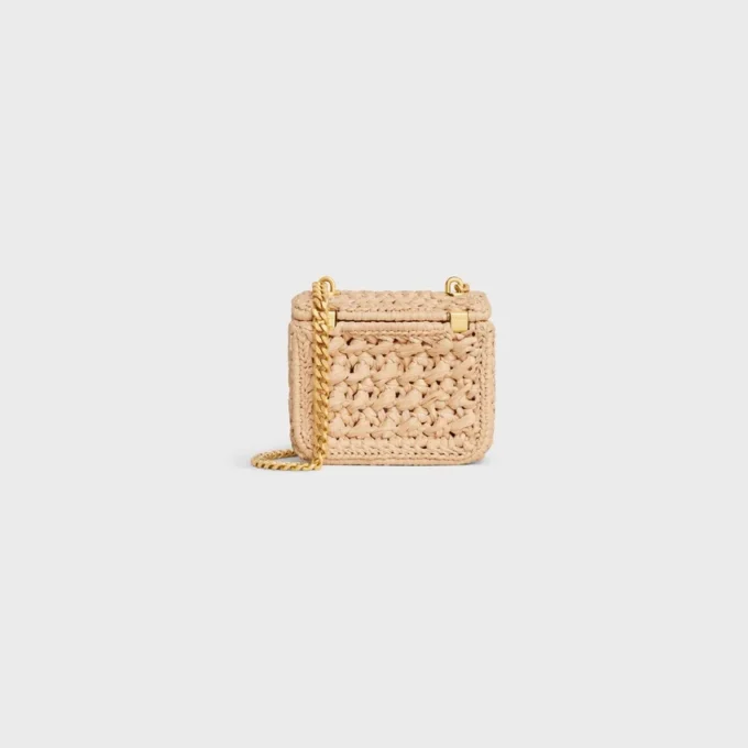 Mini Chain Claude aus Textil mit Raffia-Optik Mini Chain Claude aus Textil mit Raffia-Optik