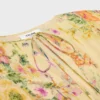 Mini-Faltenkleid aus Seidengeorgette Mini-Faltenkleid aus Seidengeorgette