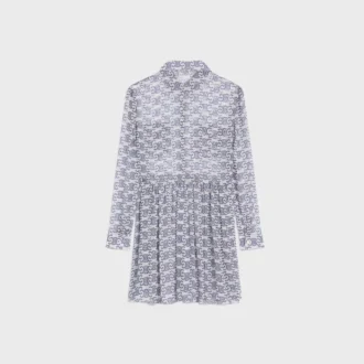 Mini-Hemdkleid aus Seidenkrepp