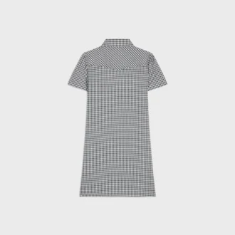 Mini-Hemdkleid aus Vichy-Seide
