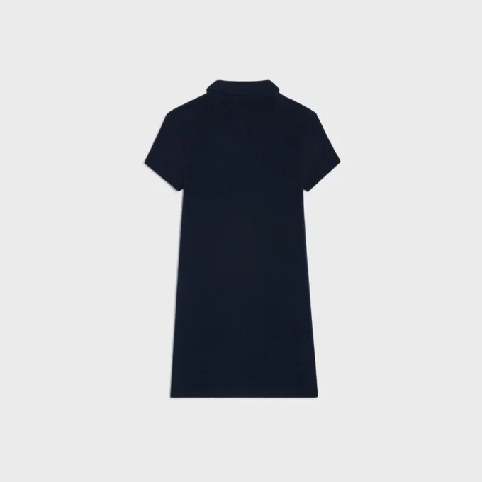 Mini-Polokleid aus Baumwollfrottee Mini-Polokleid aus Baumwollfrottee