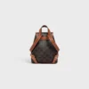Mini-Rucksack Folco aus Triomphe Canvas und Kalbsleder Mini-Rucksack Folco aus Triomphe Canvas und Kalbsleder