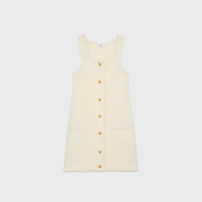 Mini-Schürzenkleid aus Baumwolle Mini-Schürzenkleid aus Baumwolle