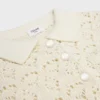 Minikleid aus Baumwolle mit Pointelle-Muster