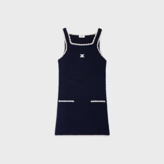 Minikleid aus gehäkelter Baumwolle