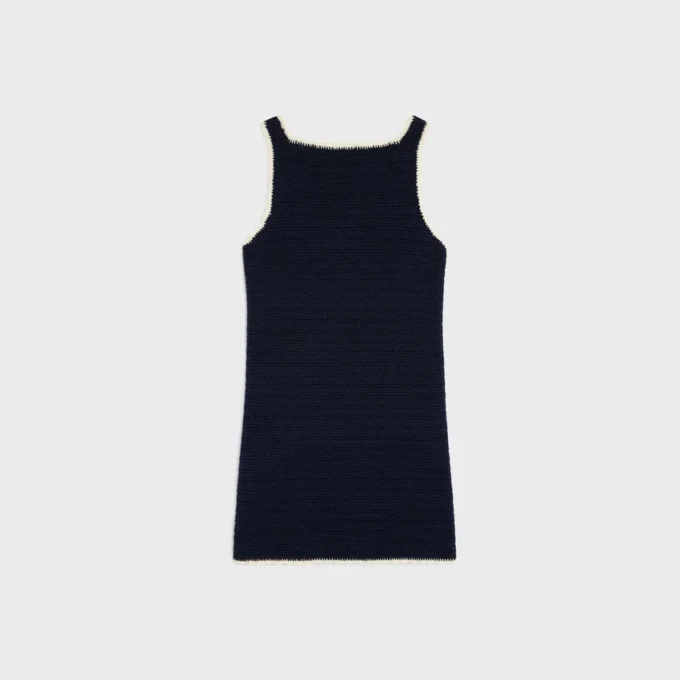 Minikleid aus gehäkelter Baumwolle Minikleid aus gehäkelter Baumwolle