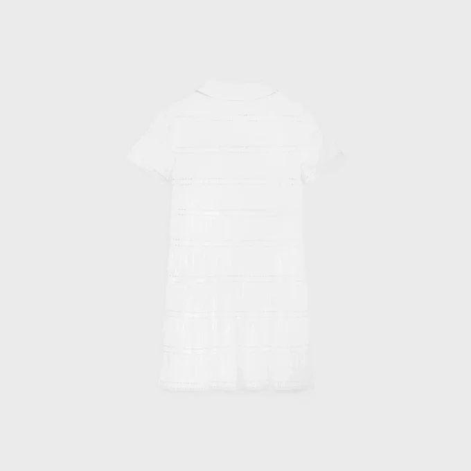 Minikleid mit bestickten Borten aus Baumwollbatist Minikleid mit bestickten Borten aus Baumwollbatist