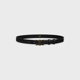 Mittelbreiter 25-mm-Triomphe-Gürtel aus Taurillon-Leder