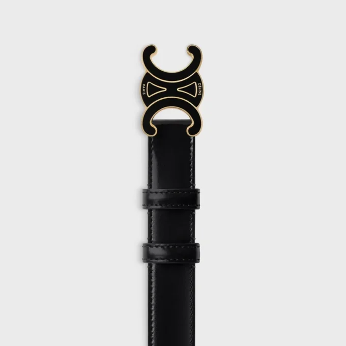 Mittelbreiter 25-mm-Triomphe-Gürtel aus Taurillon-Leder