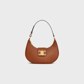 Mittlere Ava Triomphe-Tasche aus glattem Kalbsleder