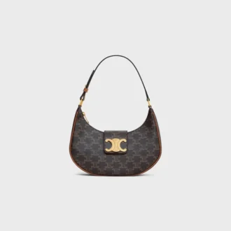 Mittlere Ava Triomphe Tasche aus Triomphe Canvas und Kalbsleder