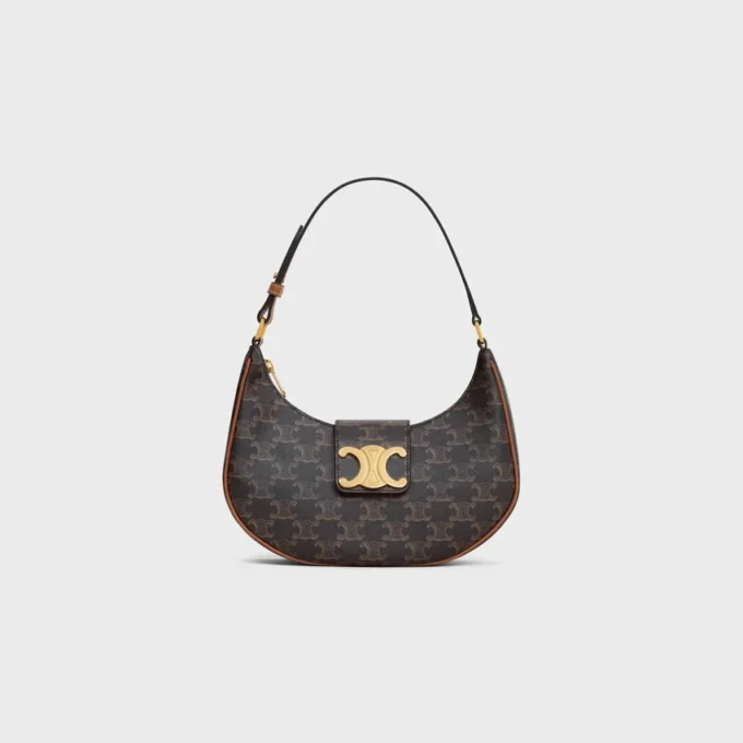 Mittlere Ava Triomphe Tasche aus Triomphe Canvas und Kalbsleder Mittlere Ava Triomphe Tasche aus Triomphe Canvas und Kalbsleder