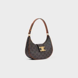Mittlere Ava Triomphe Tasche aus Triomphe Canvas und Kalbsleder