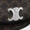 Mittlere Besace Triomphe aus Triomphe Canvas und Kalbsleder Mittlere Besace Triomphe aus Triomphe Canvas und Kalbsleder
