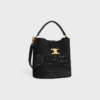 Mittlere Louise-Beuteltasche aus Raffia und Kalbsleder Mittlere Louise-Beuteltasche aus Raffia und Kalbsleder