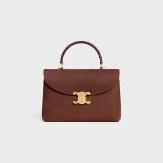 Mittlere Nino-Tasche aus genarbtem Nubuk-Kalbsleder