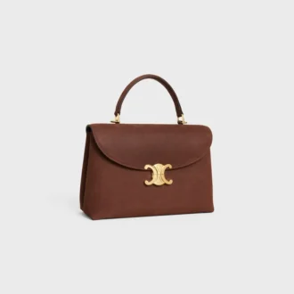 Mittlere Nino-Tasche aus genarbtem Nubuk-Kalbsleder