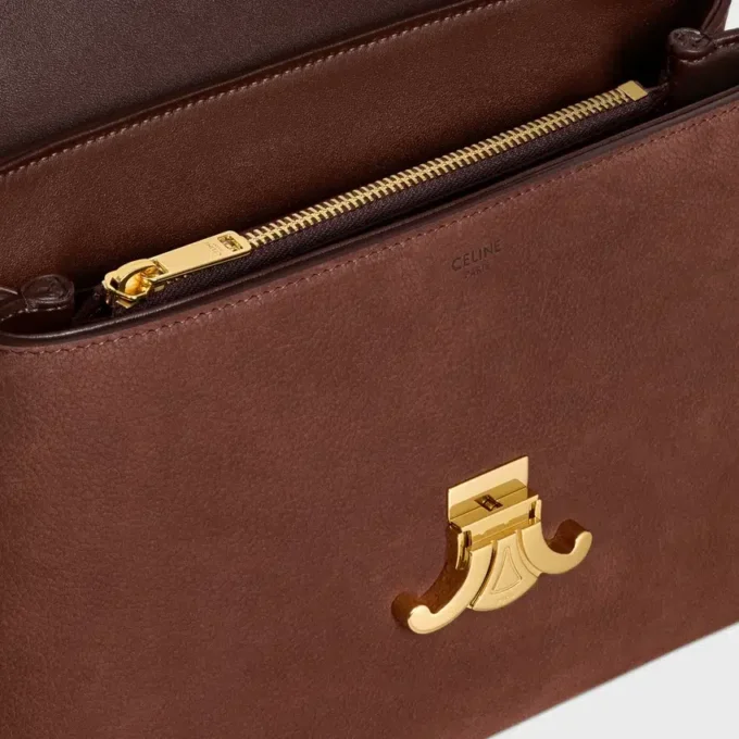 Mittlere Nino-Tasche aus genarbtem Nubuk-Kalbsleder Mittlere Nino-Tasche aus genarbtem Nubuk-Kalbsleder