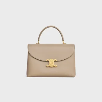 Mittlere Nino-Tasche aus geschmeidigem genarbtem Kalbsleder