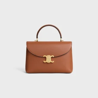 Mittlere Nino-Tasche aus geschmeidigem genarbtem Kalbsleder