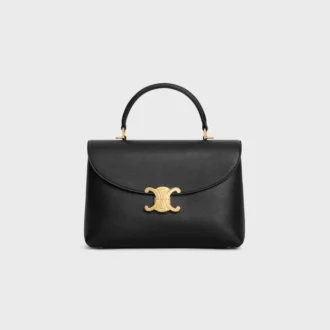 Mittlere Nino-Tasche aus geschmeidigem genarbtem Kalbsleder