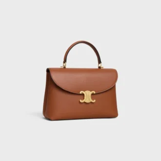 Mittlere Nino-Tasche aus geschmeidigem genarbtem Kalbsleder