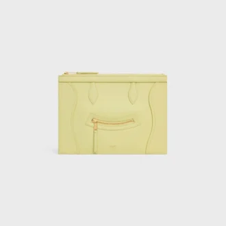 Mittlere Tasche aus glänzendem Kalbsleder