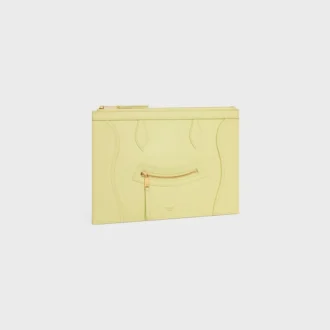 Mittlere Tasche aus glänzendem Kalbsleder