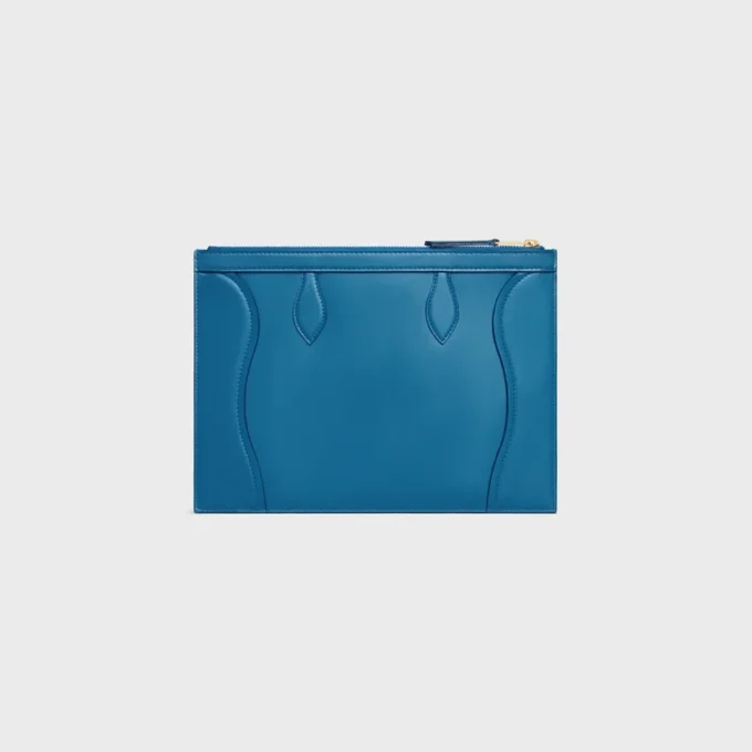 Mittlere Tasche aus glänzendem Kalbsleder