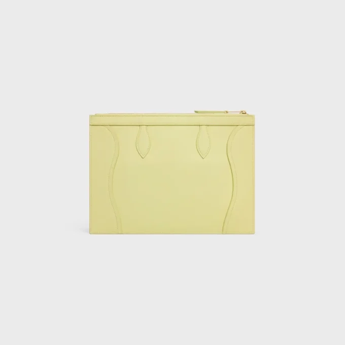 Mittlere Tasche aus glänzendem Kalbsleder Mittlere Tasche aus glänzendem Kalbsleder