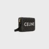Mittlere Umhängetasche aus Triomphe Canvas mit CELINE-Print Mittlere Umhängetasche aus Triomphe Canvas mit CELINE-Print