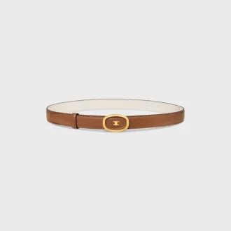 Mittlerer 25 mm wendbarer CELINE Alix-Gürtel aus Taurillon