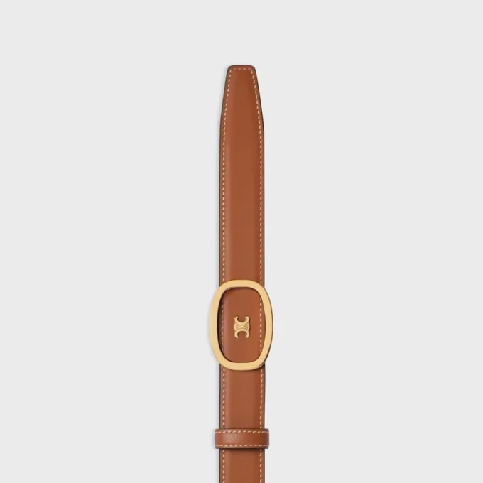 Mittlerer 25 mm wendbarer CELINE Alix-Gürtel aus Taurillon und naturbelassenem Kalbsleder Mittlerer 25 mm wendbarer CELINE Alix-Gürtel aus Taurillon und naturbelassenem Kalbsleder