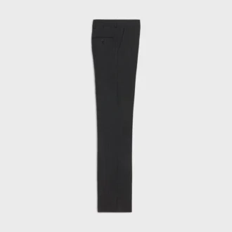 Mods-Hose aus retro-gestreifter Wollgabardine