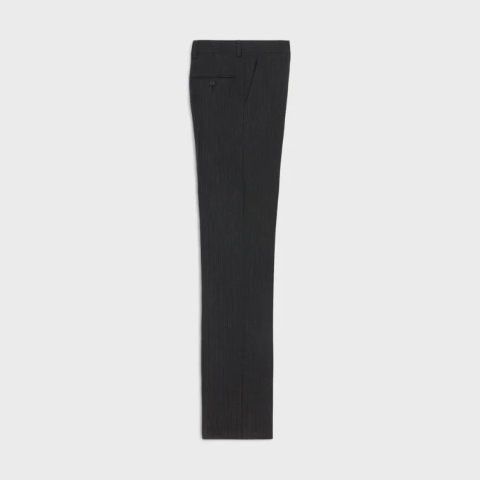 Mods-Hose aus retro-gestreifter Wollgabardine Mods-Hose aus retro-gestreifter Wollgabardine