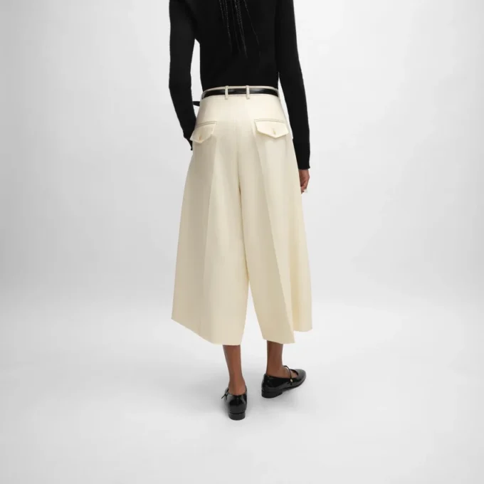 Montauk Cropped-Hose aus Diagonalwolle Montauk Cropped-Hose aus Diagonalwolle