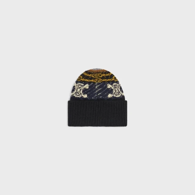 Mütze aus Jacquard-Kaschmir Mütze aus Jacquard-Kaschmir
