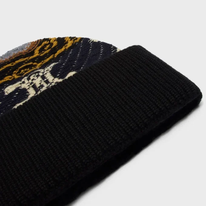 Mütze aus Jacquard-Kaschmir Mütze aus Jacquard-Kaschmir