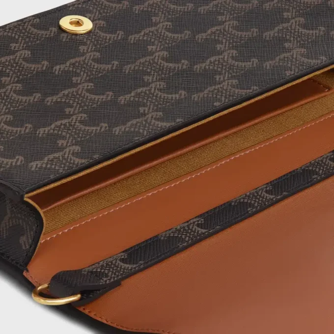 Multipochette aus Triomphe Canvas und Kalbsleder