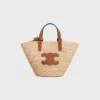 Nano Supple CELINE Classic Panier aus Raffia und Kalbsleder