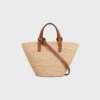 Nano Supple CELINE Classic Panier aus Raffia und Kalbsleder