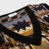 Oberteil aus Jacquard-Kaschmir Oberteil aus Jacquard-Kaschmir