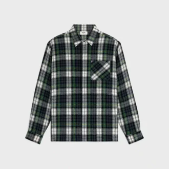 Overshirt aus Tartan-Kaschmir